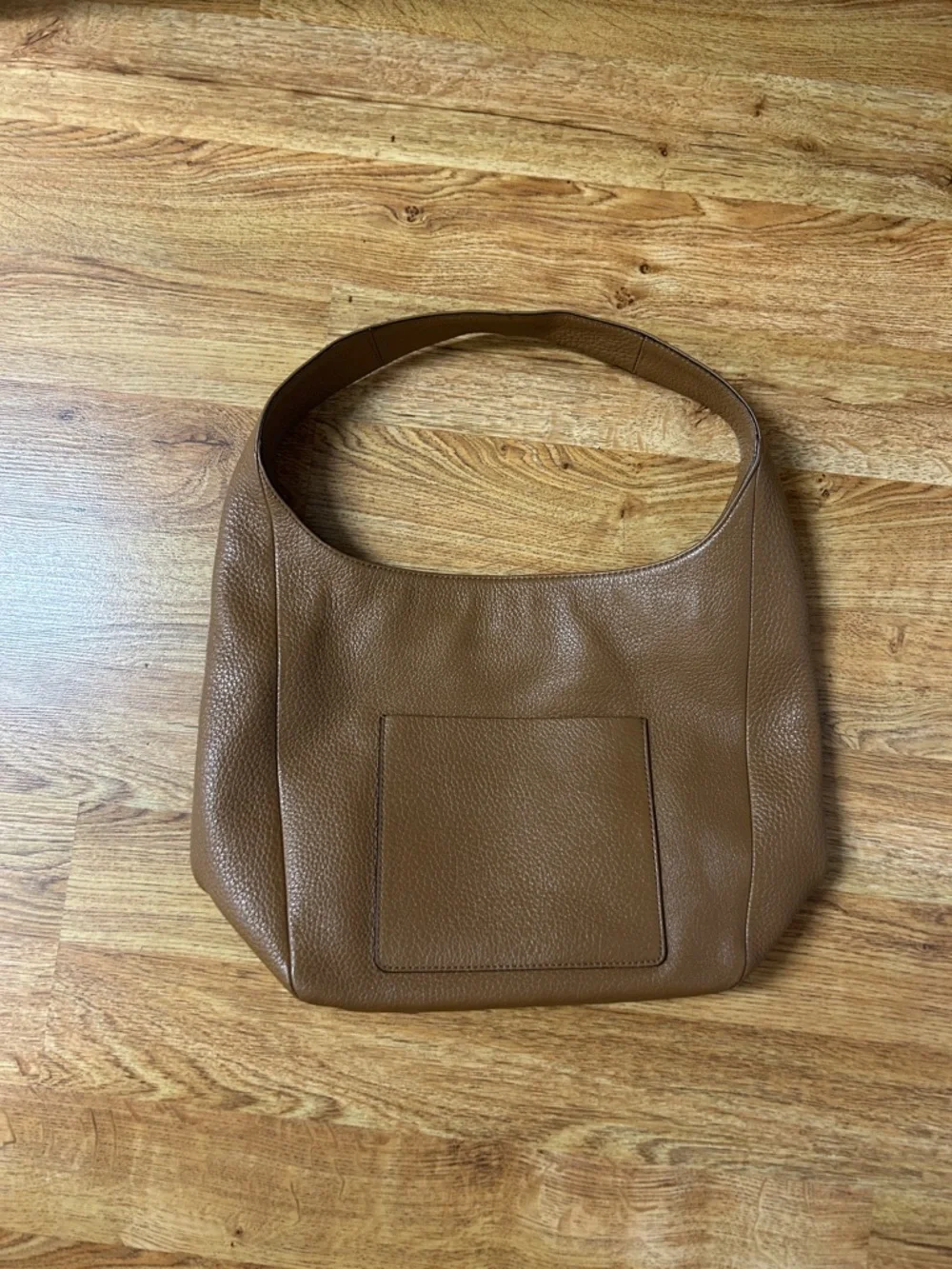 Michael Kors Classic Brown Leather Shoulder Hobo Bag - Picture 7 of 11